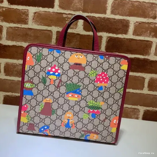 First bag ru bag GUCCI tote Children's woodland 0618